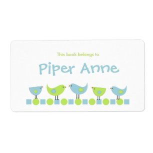 Buchzeichen für kleine Vögel / Schulbedarf