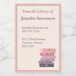 Buchzeichen-Label buchen Lebensmitteletikett