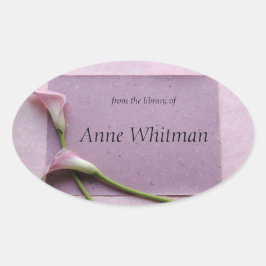 Buchzeichen Ovaler Aufkleber