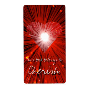 Buchzeichen Red Heart