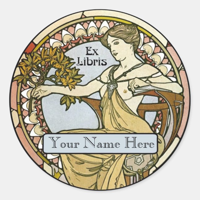 Buchzeichen Runder Aufkleber (Vorderseite)