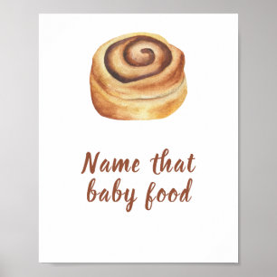 Bucinnamon Babydusche Kindernahrung Poster