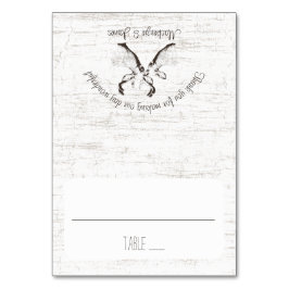 Buck and Deer Birch Woch Sitzkarte Tischnummer