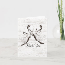 Buck and Doe Birch Tree Vielen Dank Dankeskarte