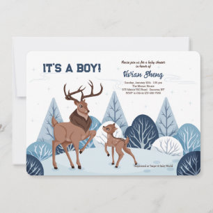 Buck and Son Baby Shower Einladung