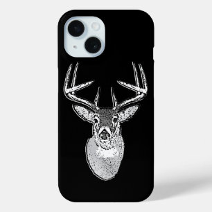 Buck auf Schwarz-weißem Schwanz Hirsch Case-Mate iPhone Hülle