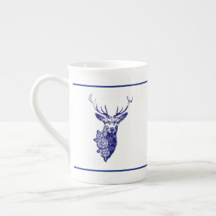 Buck & Buds BOHO Deer Marine Prozellantasse