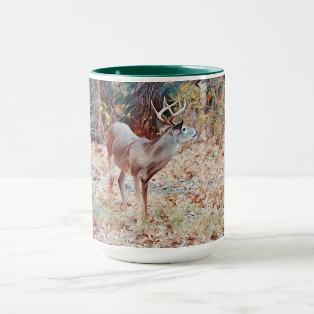 Buck Deer Art Nature Scene Tasse Cup (Zentrum)