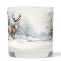 Buck Deer im Winter-Waldschnee