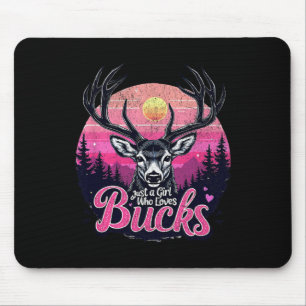 Buck Deer Jagd Jäger Vintage Jagd Mousepad