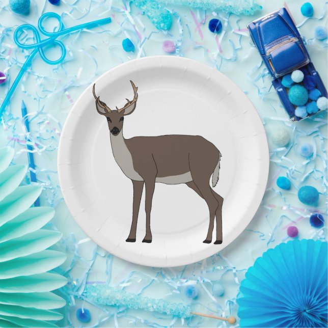 Buck Deer Pappteller (Party)