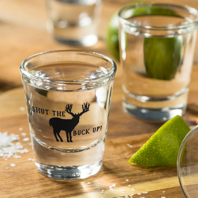 Buck Deer Silhouette Schnapsglas (With a little salt and lime!)