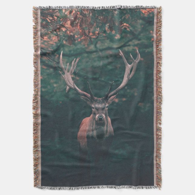 Buck Deer Wild Animal Decke (Vorderseite Vertikal)