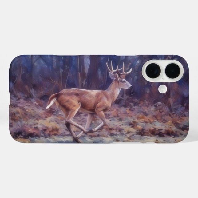 Buck Deer Wild Deer Art IPhone Fall 16 Plus Hülle (Rückseite (Horizontal))