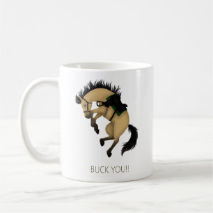 Buck dich! Funny Buckskin Horse Kaffeetasse