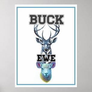 BUCK EWE  POSTER