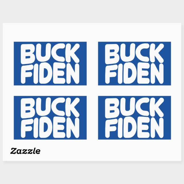 Buck Fiden Rechteckiger Aufkleber (Blatt)