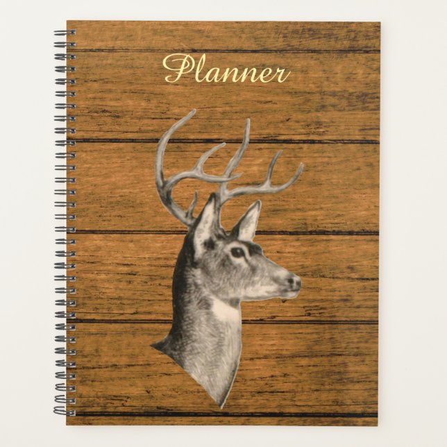 Buck Head auf Holzkörner-Planer Planer (Vorderseite)