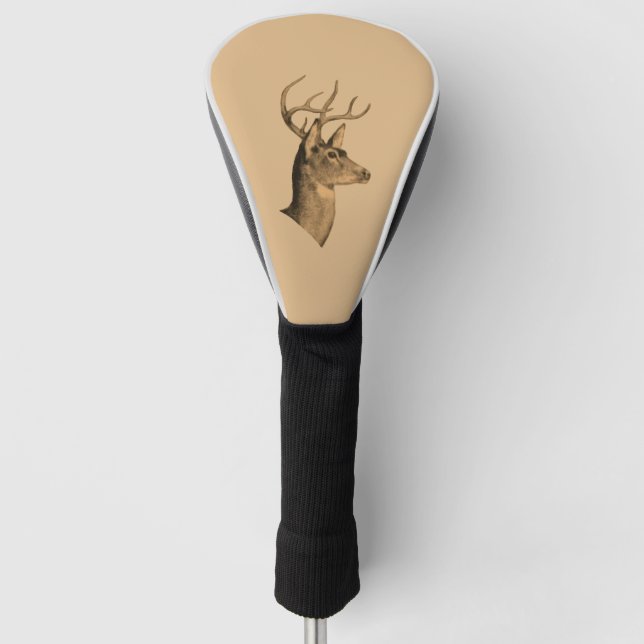 Buck Head Burlywood Golf Head Cover Golf Headcover (Vorderseite)