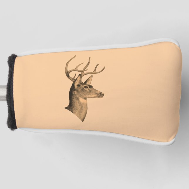 Buck Head Burlywood Golf Head Putter Cover Golf Headcover (Vorderseite)
