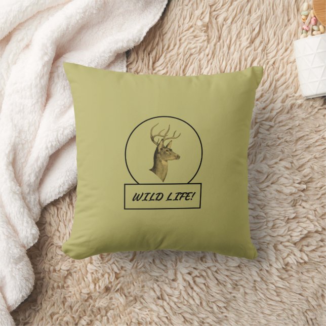 Buck Head Dark Khaki Pillows Kissen (Decke)