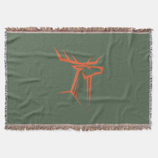 Buck Hunter Orange und Camouflage Grüne Lücke Decke