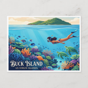 Buck Island Reef National Monument Christiansted Postkarte