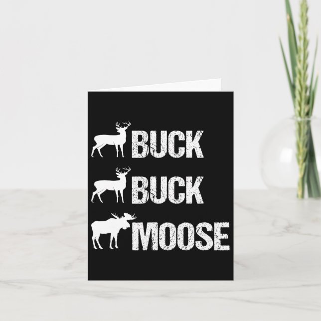 Buck Moose Funny Moose Buck Jagd Karte (Vorderseite)