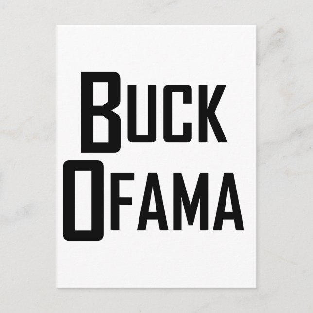 Buck Ofama Postkarte (Vorderseite)