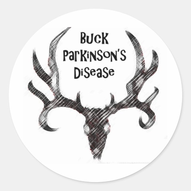 Buck Parkinson-Krankheit Runder Aufkleber (Vorderseite)