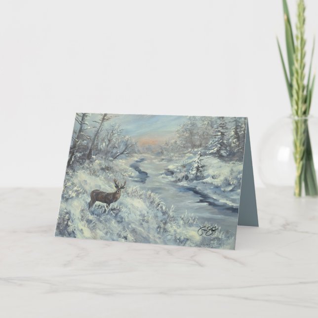 Buck River Feiertagskarte (Vorderseite)