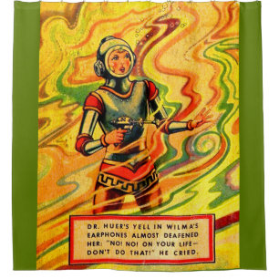 Buck Rogers Comic Wilma Deering der 1930er Jahre Duschvorhang