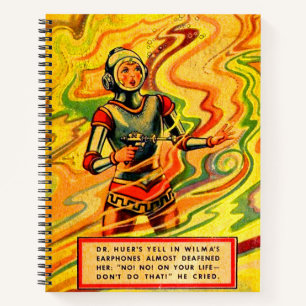 Buck Rogers Comic Wilma Deering der 1930er Jahre Notizbuch