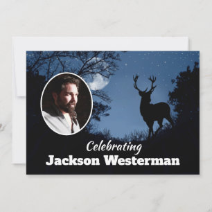 Buck-Silhouette bei Night    MemorialEinladung Einladung