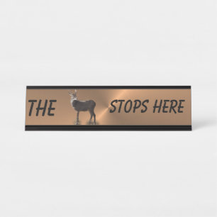 BUCK STOPS HIER* SCHREIBTISCHNAMENSPLAKETTE
