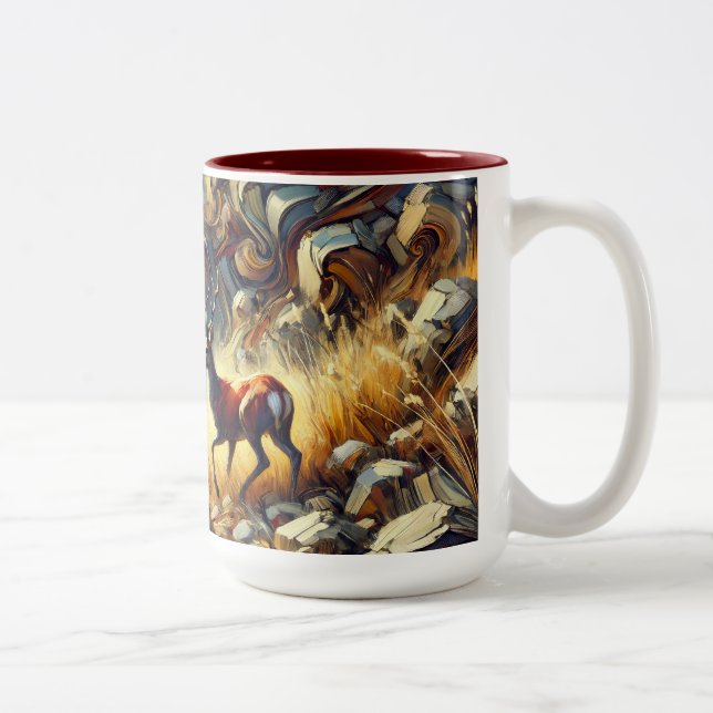 Buck-Tasse Zweifarbige Tasse (Rechts)