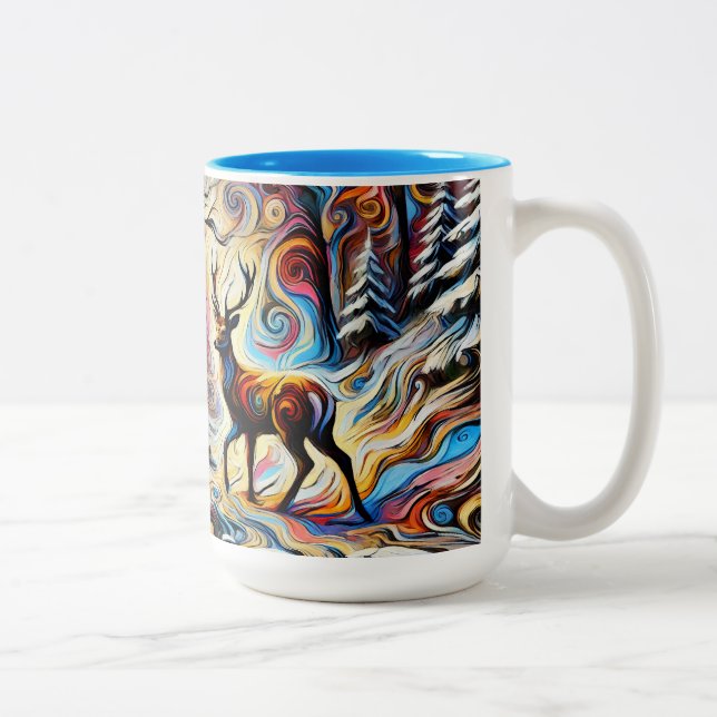 Buck-Tasse Zweifarbige Tasse (Rechts)