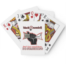 "Buck und Wahlzettel" Spielkarten (Weiß)