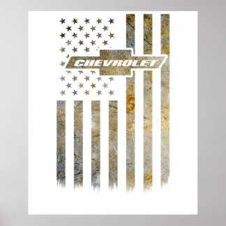 Buck Wear Chevy Camo Accent Flagge 1 Poster