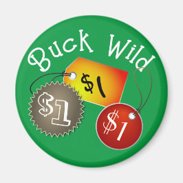 Buck Wild Price tag Magnet