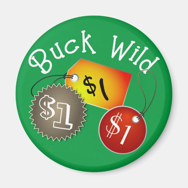 Buck Wild Price tag Magnet (Vorne)