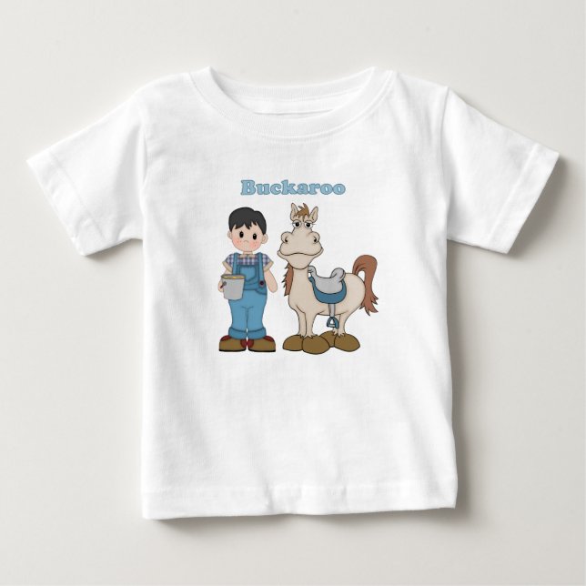 Buckaroo Cowboy Baby T-shirt (Vorderseite)
