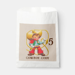 Buckaroo Cowboy Boy's Birthday Name & Age Geschenktütchen