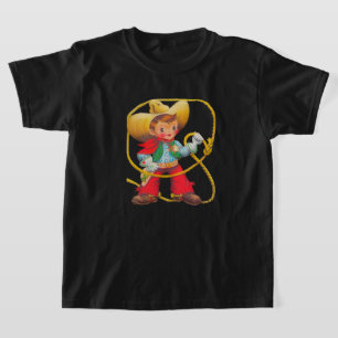 Buckaroo-Cowboy-Seil Hut Sporen Abzeichen T-Shirt
