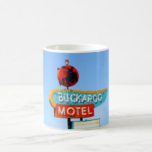 Buckaroo Motel Neon-Schild, Tucumcari, N.M. Kaffeetasse