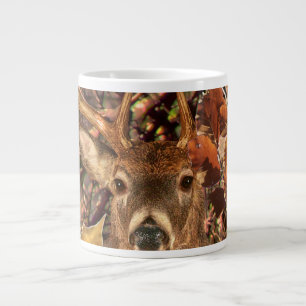 Buckel in Herbst Camouflage Weißer Schwanz Hirsch Jumbo-Tasse