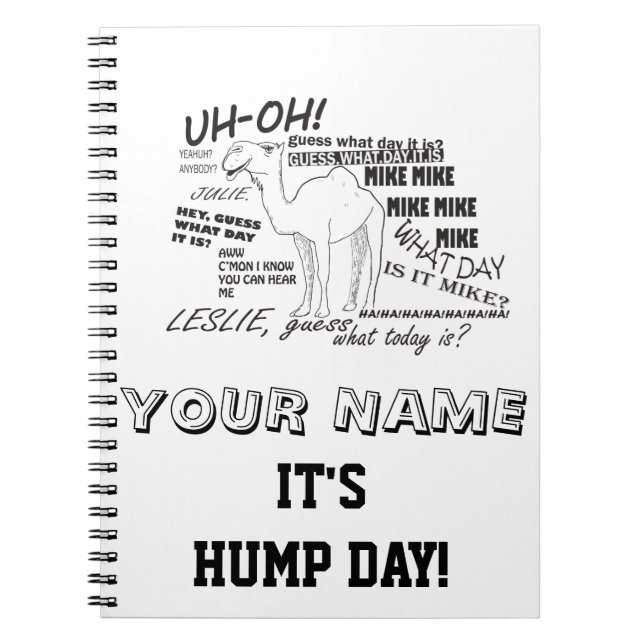 BUCKEL-TAGESkamel Notizblock (Vorderseite)