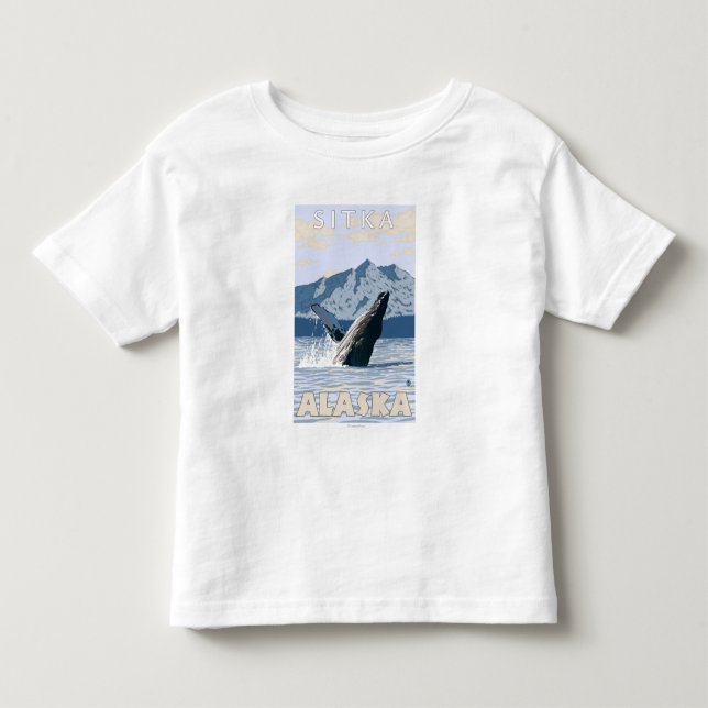 Buckel-Wal - Sitka, Alaska Kleinkind T-shirt (Vorderseite)