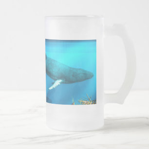 Buckel-Wale Mattglas Bierglas