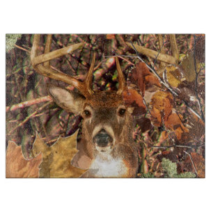 Buckeln in Herbst Camouflage Weiße Schwanz Hirsch Schneidebrett